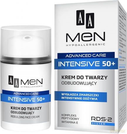 AA Men Adventure Care Krem do twarzy Intensive 50+ odbudowujący 50 ml
