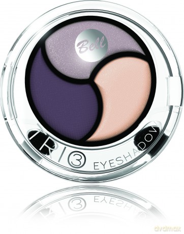 Bell Cień do powiek Trio Eyeshadow potrójny nr 02 1szt