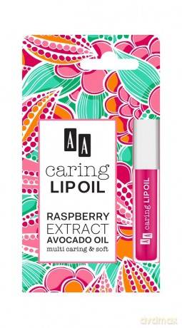 AA Caring Lip Oil Olejek upiększający do ust Raspberry 6ml