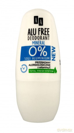 AA Dezodorant roll-on Alu Free Mineral 50 ml