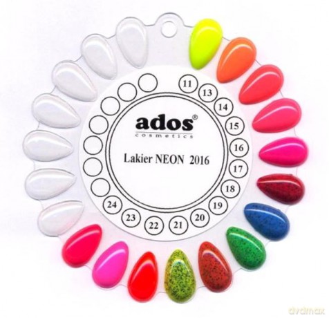 ADOS Lakier Neon Fluo nr 23 różowy 5.5 ml