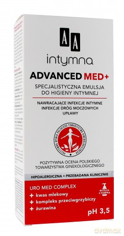 AA Intymna Specjalistyczna Emulsja do higieny intymnej Advanced Med+ 300 ml