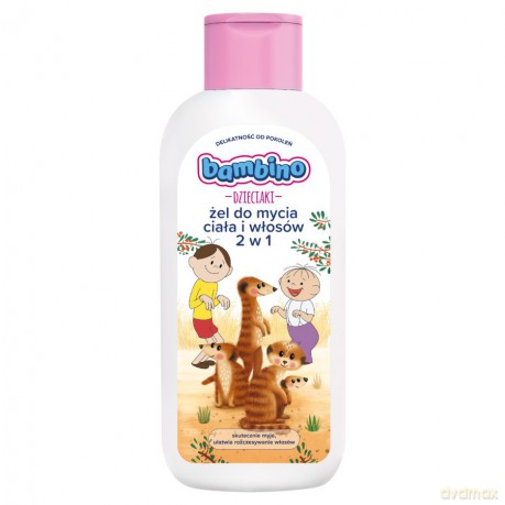 Bambino Żel do mycia ciała i włosów 2w1 dla dzieci i niemowląt Dzieciaki-kowboje 400 ml