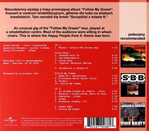 SBB: Live In Neckargemubd 1978 - From Town Called [CD]