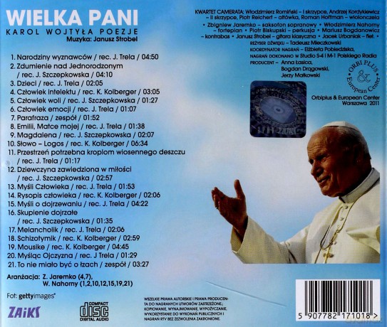 Janusz Strobel: Wielka Pani - Karol Wojtyła Poezje [CD]