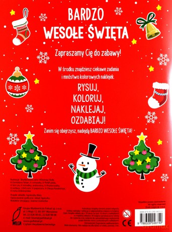 Bardzo wesołe święta. Ponad 1000 naklejek [KSIĄŻKA]