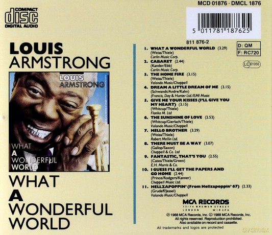 Louis Armstrong: What A Wonderful World [CD]