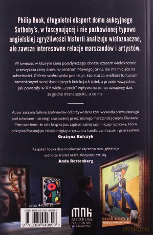 Galeria szubrawców. Narodziny i sporadyczne upadki profesji marszandów, ukrytych aktorów na scenie dziejów sztuki - Philip Hook [KSIĄŻKA]
