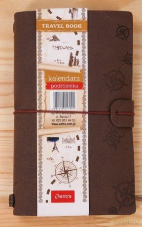 Kalendarz 2020 podróżnika brązowy z wodoodpornym etui [KALENDARZ]