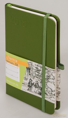 Kalendarz 2018 romantyzm A6 khaki [KALENDARZ]