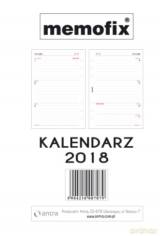 Kalendarz wkład 2018 A5 mem [KALENDARZ]