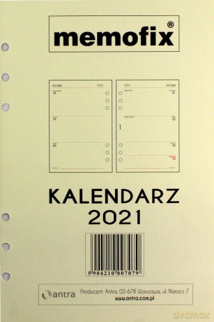 Kalendarz wkład 2018 A5 mem [KALENDARZ]