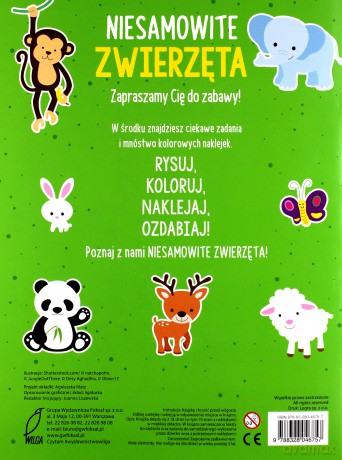Niesamowite zwierzęta. Ponad 1000 naklejek [KSIĄŻKA]