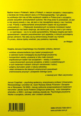 Psychologia szczęścia. Kto kiedy, dlaczego kocha życie i co z tego wynika czyli nowa odsłona teorii cebulowej - Janusz Czapiński [KSIĄŻKA]