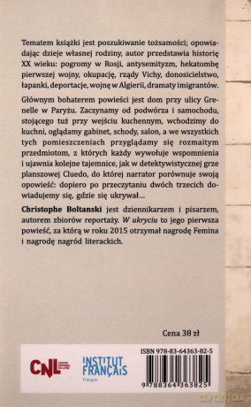 W ukryciu - Christophe Boltanski [KSIĄŻKA]