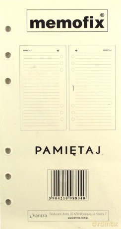 Wkład b6 mem pamiętaj [KALENDARZ]