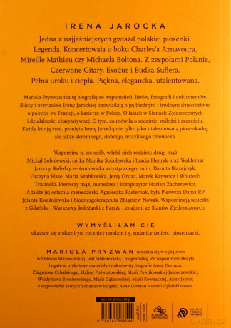 Wymyśliłam cię. Irena Jarocka - Mariola Pryzwan [KSIĄŻKA]