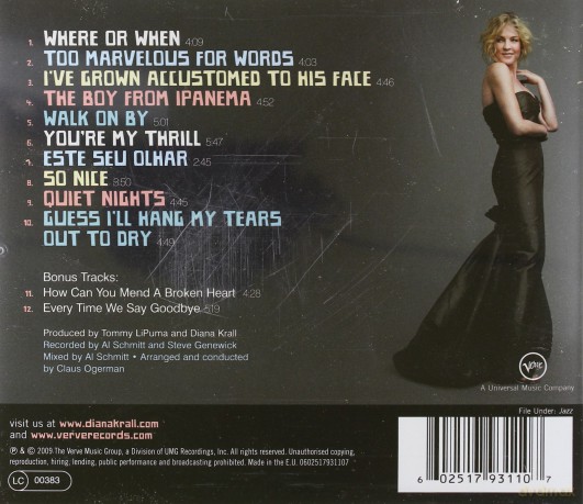 Diana Krall: Quiet Nights (International Edition) [CD]