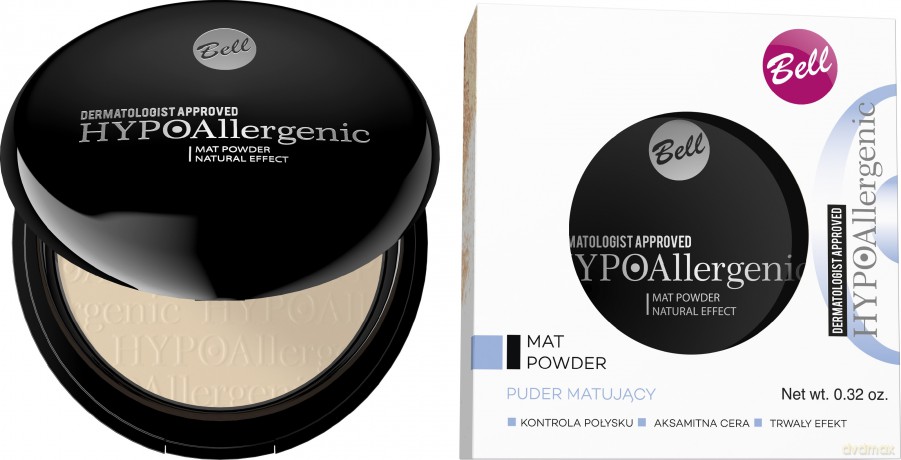 Bell Hypoallergenic Puder matujący w kamieniu nr 01 9g