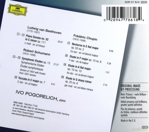 Ivo Pogorelich: Chopin,Beethoven,Schumann [CD]