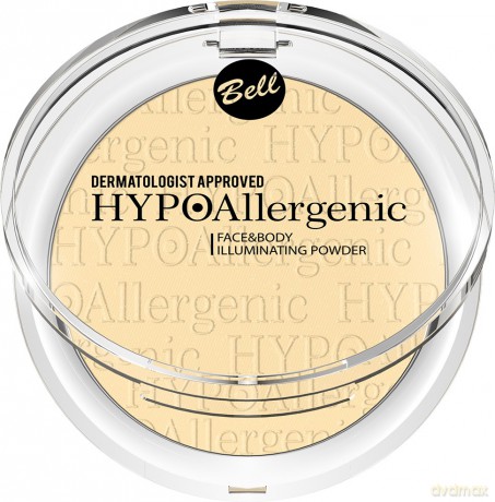Bell Hypoallergenic Puder rozświetlający do twarzy i ciała nr 02 6g