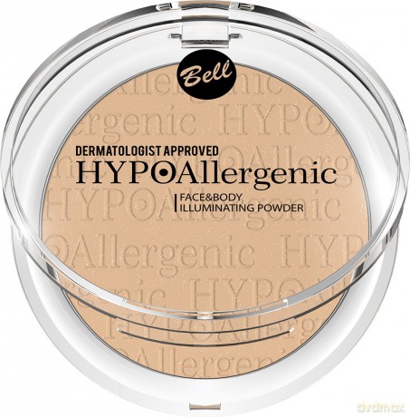 Bell Hypoallergenic Puder rozświetlający do twarzy i ciała nr 03 6g