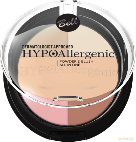 Bell Hypoallergenic Puder z różem prasowany nr 02 11g