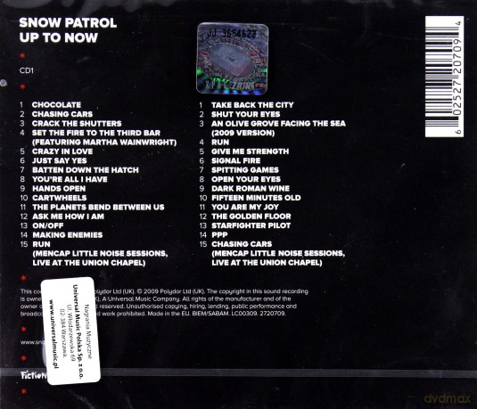 Snow Patrol: Up To Now [2CD]