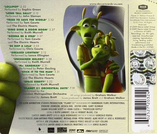 Planet 51 soundtrack (Planeta 51) [CD]