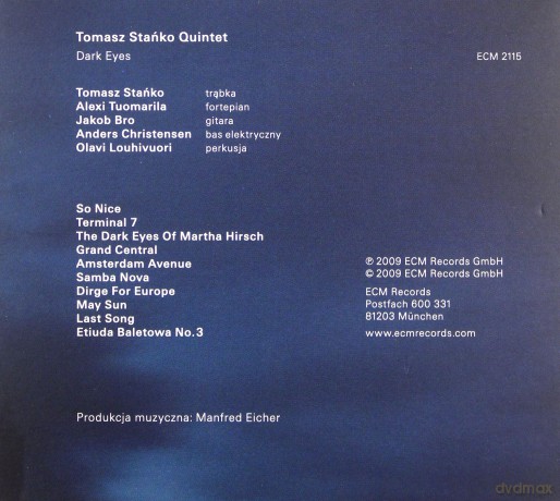Tomasz Stańko: Dark Eyes (PL) [CD]