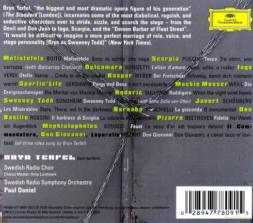 Terfel Bryn: Bad Boys [CD]