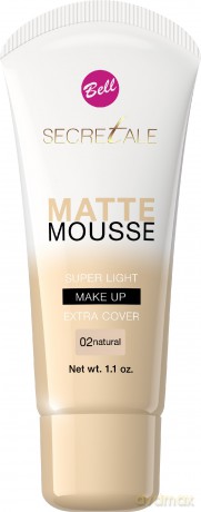 Bell Secretale Podkład matująco - kryjący w musie Matte Mousse nr 02 Natural 30 g