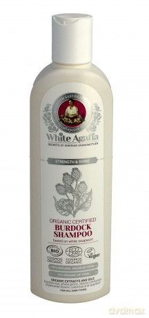 Biała Agafia Szampon do włosów Wzmocnienie i Blask Łopianowy 280 ml