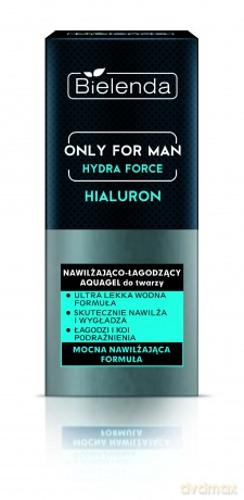 Bielenda Only for Man Hydra Force Aquagel do twarzy nawilżająco - łagodzący 50 ml