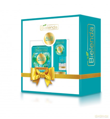 Bielenda Zestaw prezentowy Algi Morskie Odżywianie (lekki krem 50 ml+serum 2w1 30 ml)