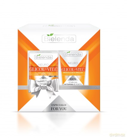 Bielenda Zestaw prezentowy Neuro Glicol + Vit. C (krem na dzień 50 ml+emulsja 150 ml)
