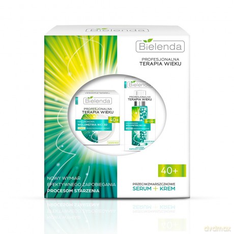 Bielenda Zestaw prezentowy Profesjonalna Terapia Wieku 40+ (krem 50 ml+serum 30 ml)