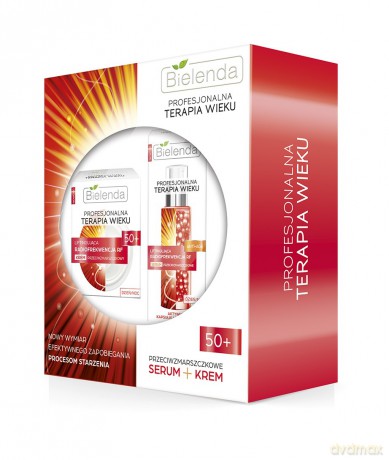 Bielenda Zestaw prezentowy Profesjonalna Terapia Wieku 50+ (krem 50 ml+serum 30 ml)