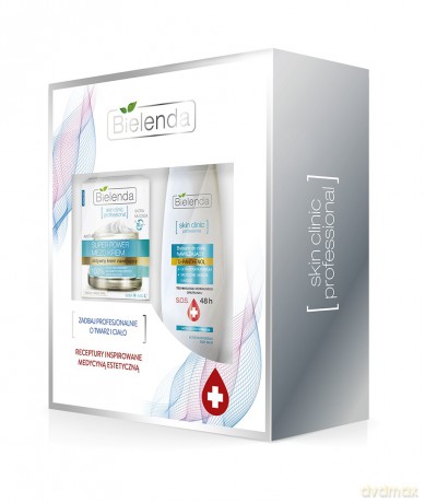 Bielenda Zestaw prezentowy Skin Clinic Nawilżanie (krem na dzień 50 ml+balsam do ciała 400 ml)