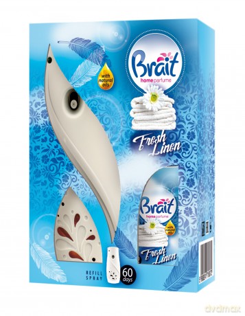 Brait Home Parfum Odświeżacz powietrza urządzenie + zapas Fresh Linen 1op.
