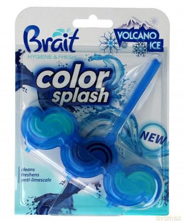 Brait Kostka toaletowa 2 - fazowa Color Splash do WC Volcano Ice 4 g