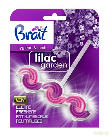 Brait Kostka toaletowa 2 - fazowa do WC Lilac Garden 4 g