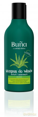 Buna Aloes Szampon do włosów suchych i zniszczonych 180 ml
