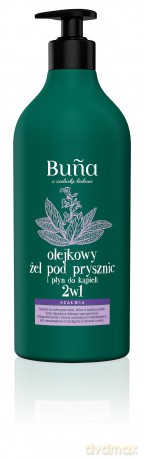 Buna Szałwia Żel pod prysznic i płyn do kąpieli 2w1 olejkowy 730 ml