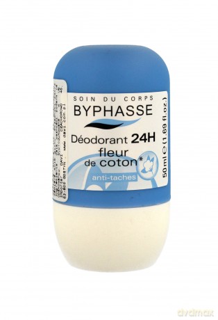 Byphasse Dezodorant 24H roll - on Kwiat bawełny