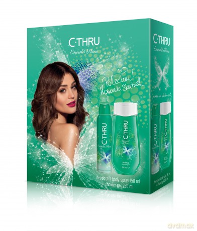 C - THRU Emerald Shine Zestaw prezentowy (żel pod prysznic 250 ml i dezodorant spray 150 ml)