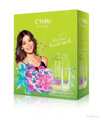 C - THRU Lime Magic Zestaw prezentowy (dezodorant spray 150 ml i dezodorant w atomizerze 75 ml)