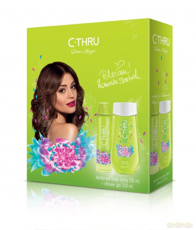 C - THRU Lime Magic Zestaw prezentowy (żel pod prysznic 250 ml i dezodorant spray 150 ml)