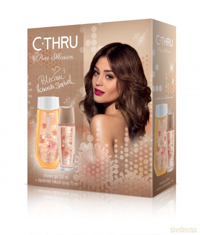 C - THRU Pure Illusion Zestaw prezentowy (żel pod prysznic 250 ml i dezodorant w atomizerze 75 ml)