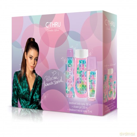 C - THRU Tender Love Zestaw prezentowy (deo spray 150 ml+deo atomizer 75 ml+żel pod prysznic 250 ml)